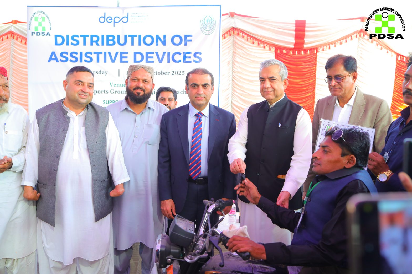 PDSA Pakistan and DEPD Sindh Empower Lives Through Assistive Devices Distribution in Korangi